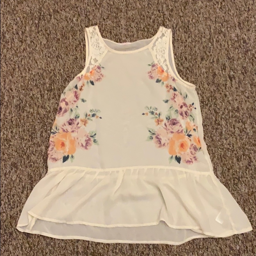 Sheer Floral Top
